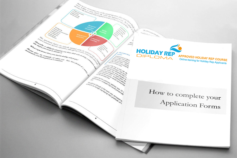 Holiday Rep application form Links, Application Form and Holiday Rep CV Template REP009