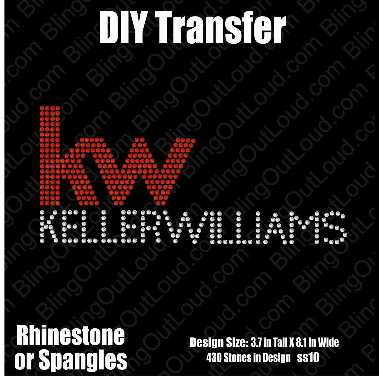 Keller Williams Realty DIY Rhinestone Transfer XferKWlogo