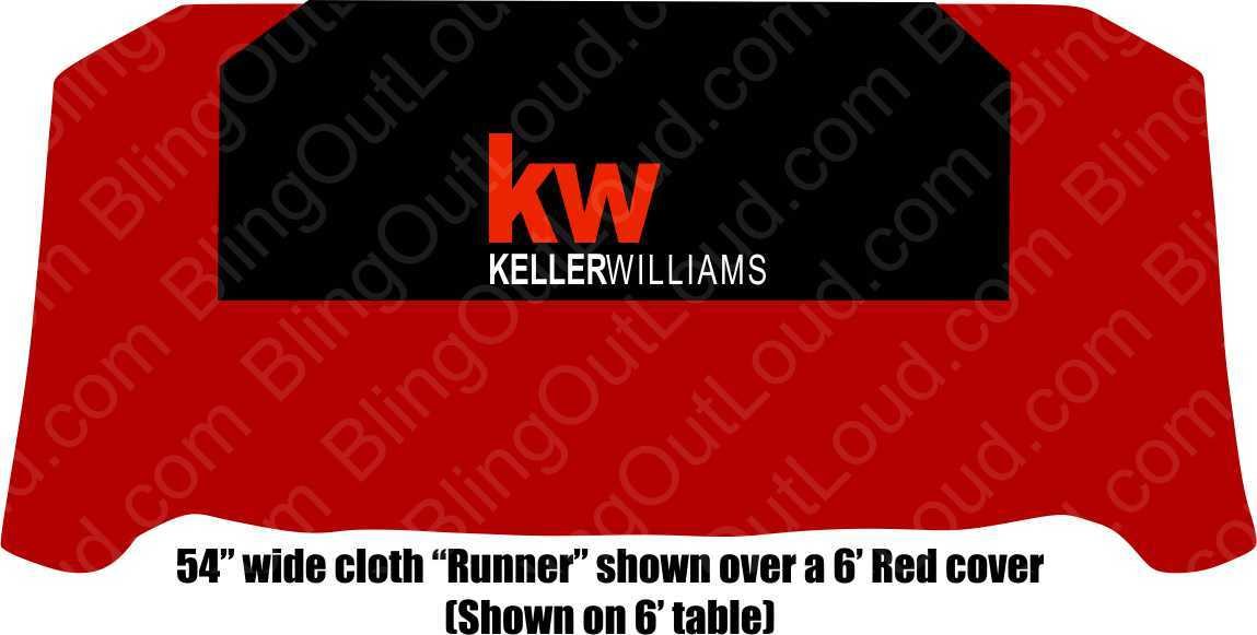Keller Williams Black Square Table Cloth KWBlack54