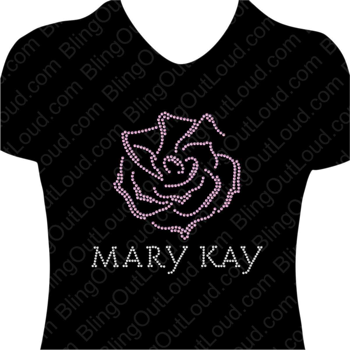 Mary Kay Rose Rhinestone Bling Design MaryKayRose