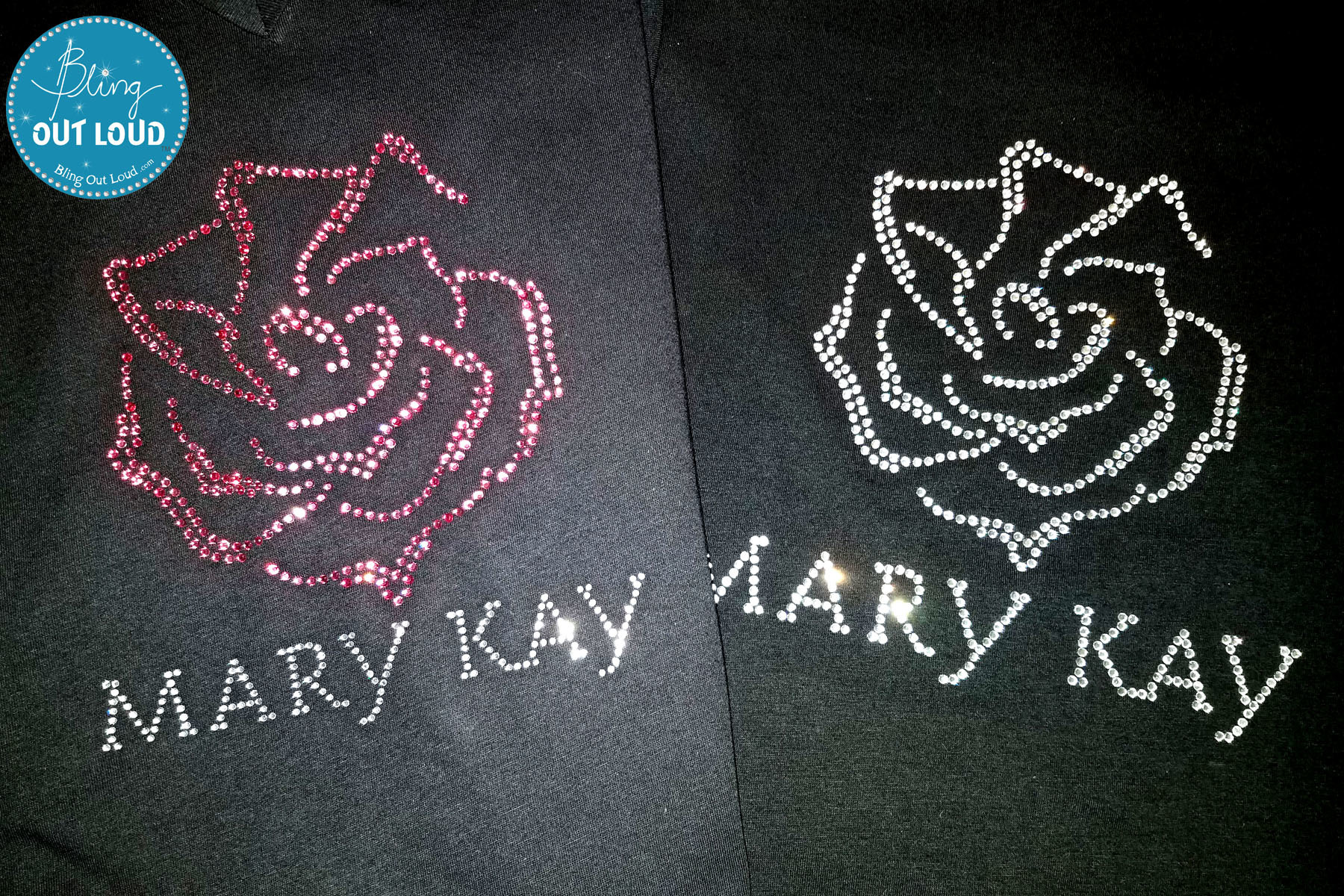 Mary Kay Rose Rhinestone Bling Design