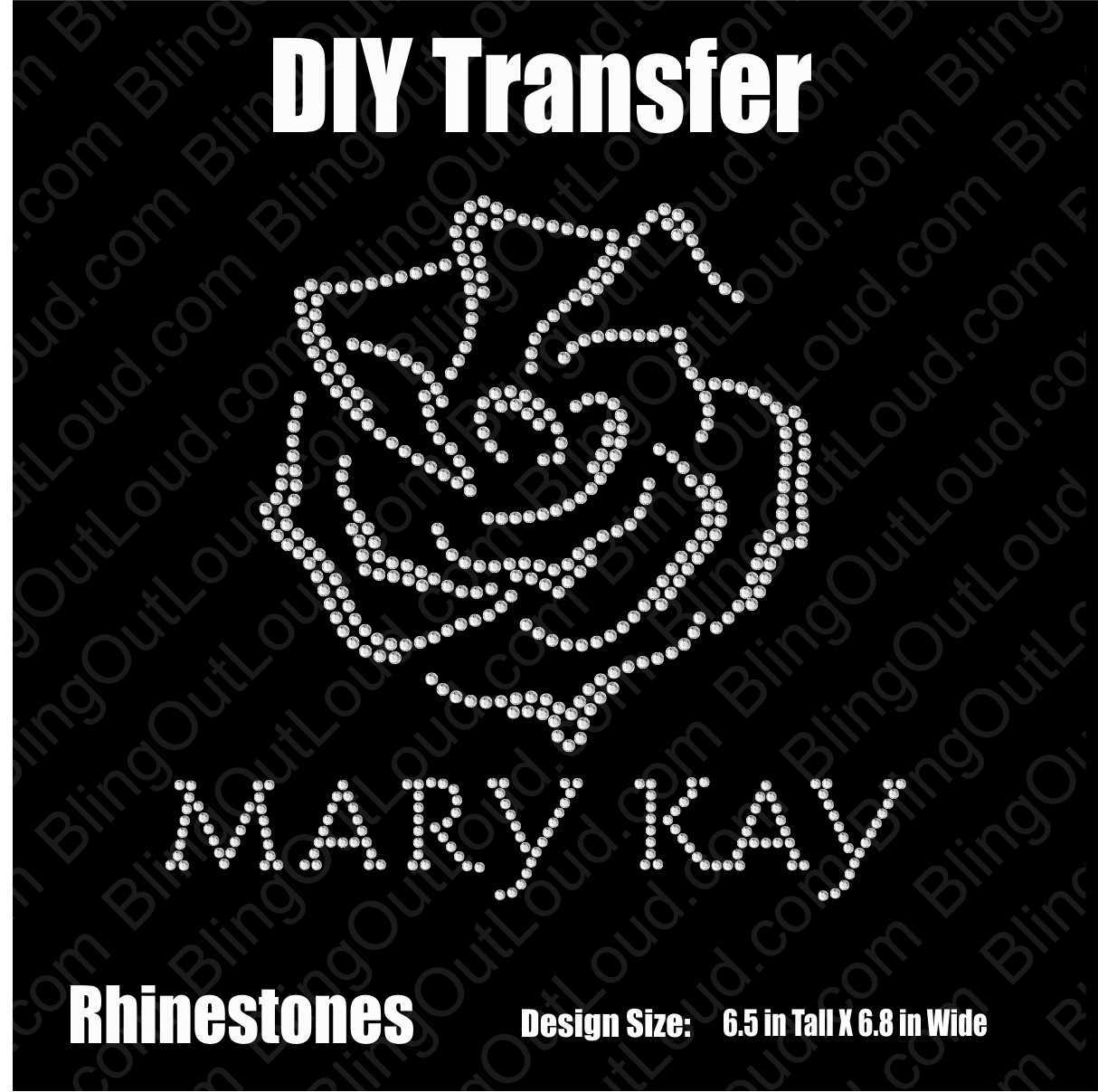 Mary Kay Rose Rhinestone Bling Design