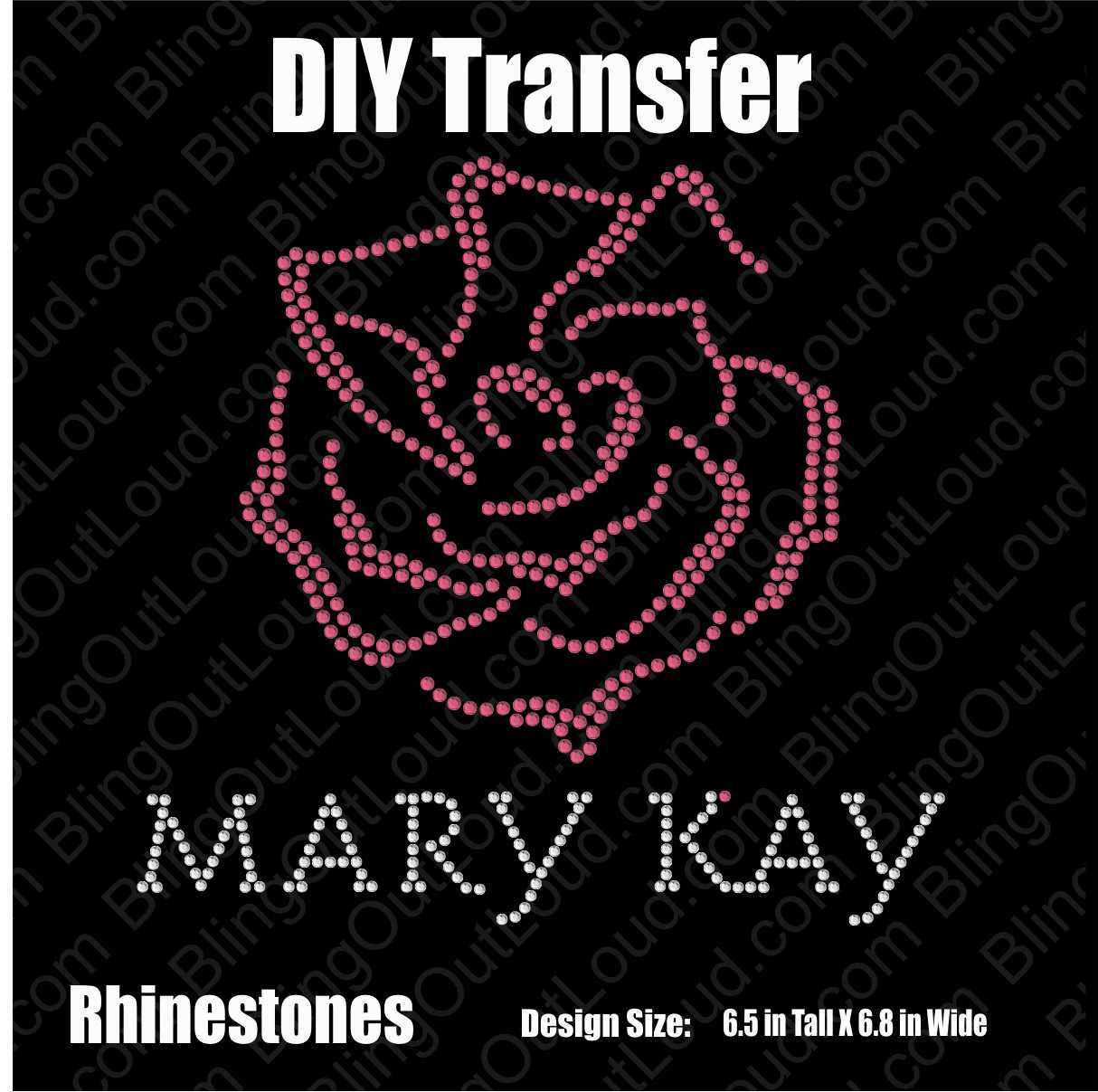 Mary Kay Rose Rhinestone Bling Design