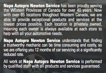 Napa Autopro Newton - About