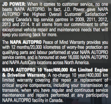 Napa Autopro Cap & Marine - About