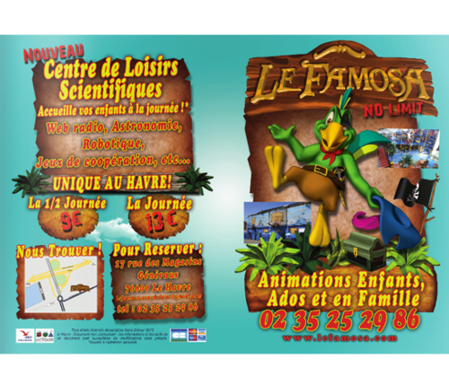PROMO Flyers A5 fermé / A4 ouvert - 135gr couché brillant - 500ex. FLP0005