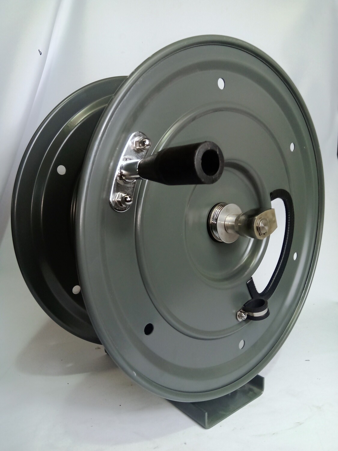 HOSE REEL 50 mt HEAVY DUTY POWDER COATED STEEL Hydraulic Hose Fittings Supplier Toowoomba