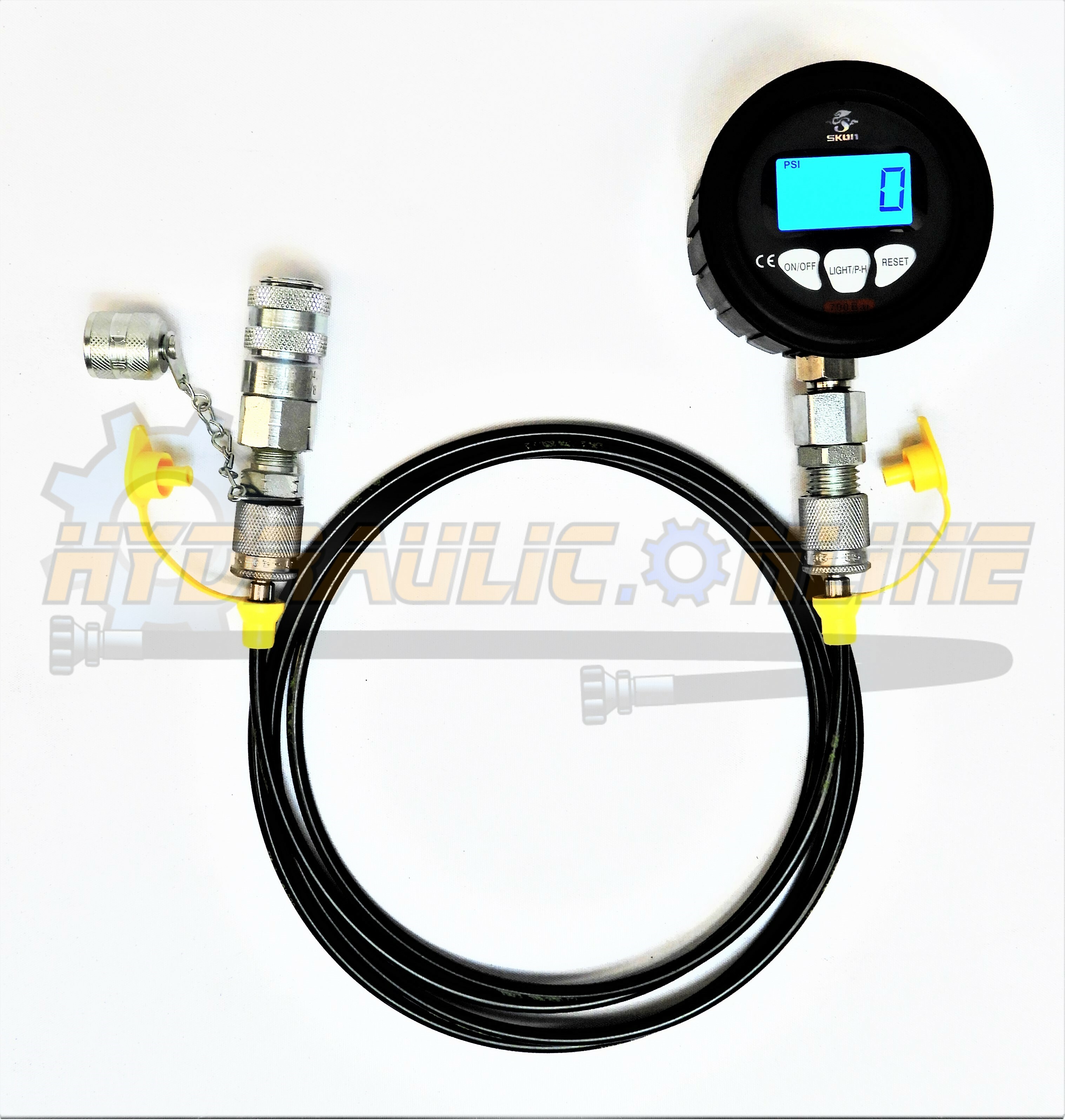 Digital Hydraulic Pressure Test Kit 0700BAR/10,000PSI with Adapters