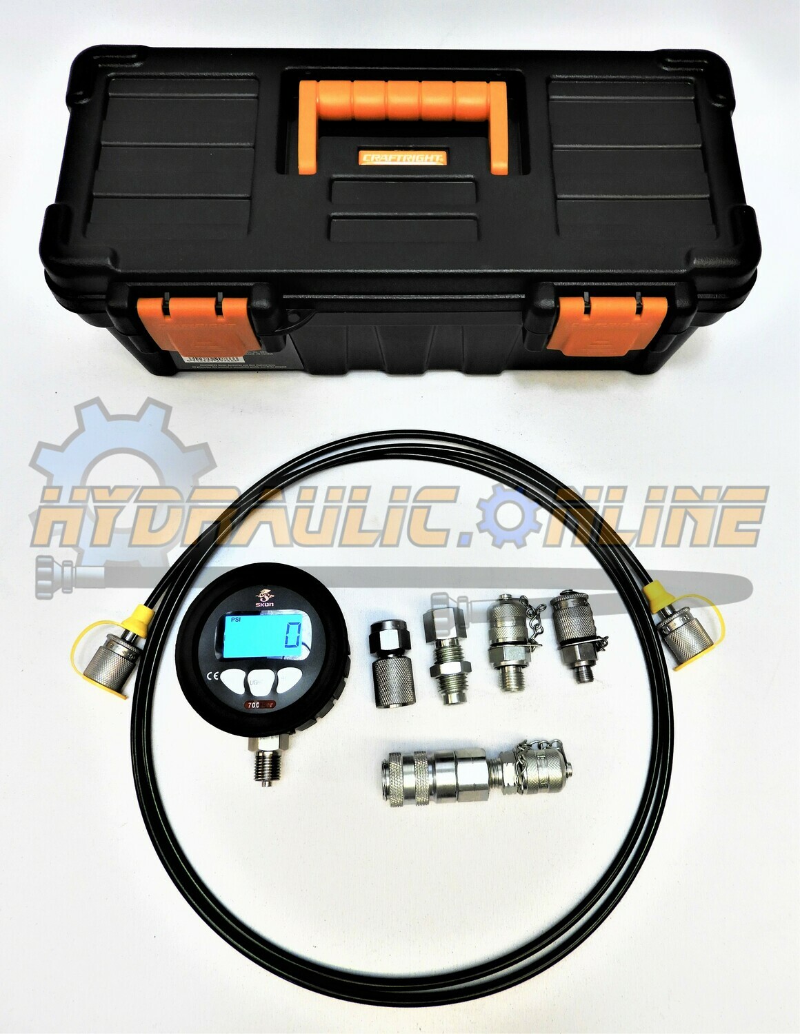 Digital Hydraulic Pressure Test Kit 0-700BAR/10,000PSI | Hydraulic Hose Sns-Brigh10