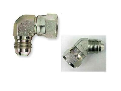 Hydraulic JIC 90°or 45° ELBOW ADAPTORS Male x Female Hydraulic JIC 90°or 45° ELBOW ADAPTORS Male x Female