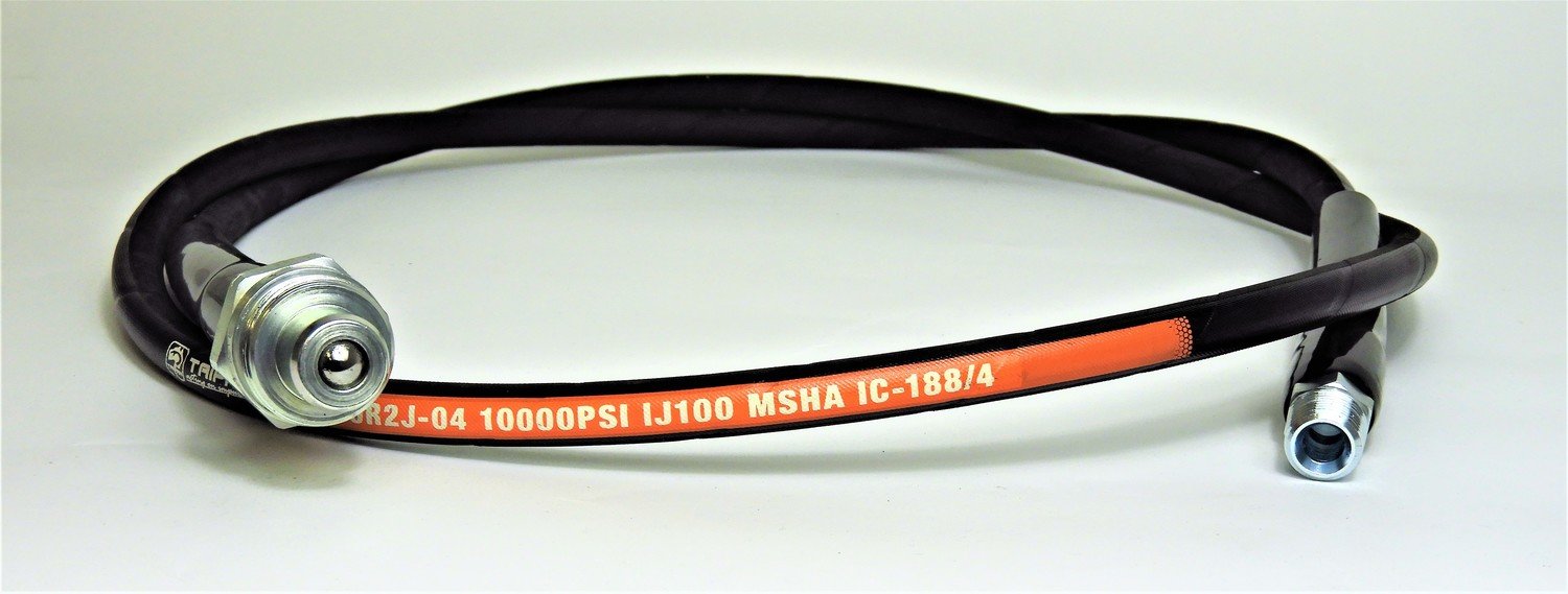 2 m 10000 PSI Hi Pressure Porta Power Hose with Coupler Hydraulic