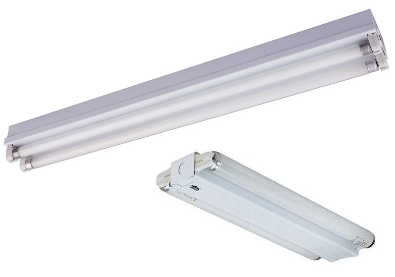 Open Channel Fluorescent Strip Lights