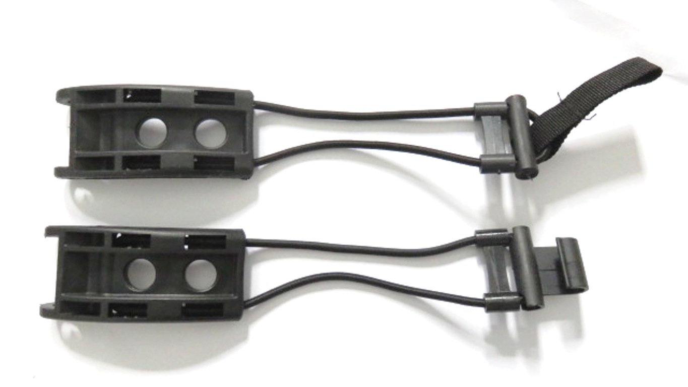 Elasticated upper bag straps 113