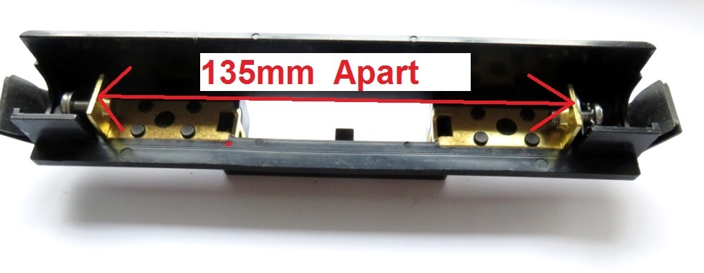 135mm spade poles apart
