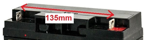 135mm apart