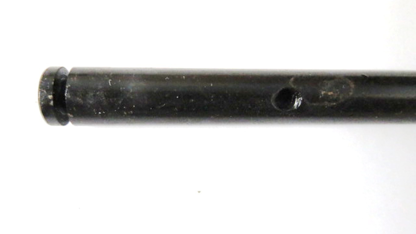 End hole in axle for spring pin to go into