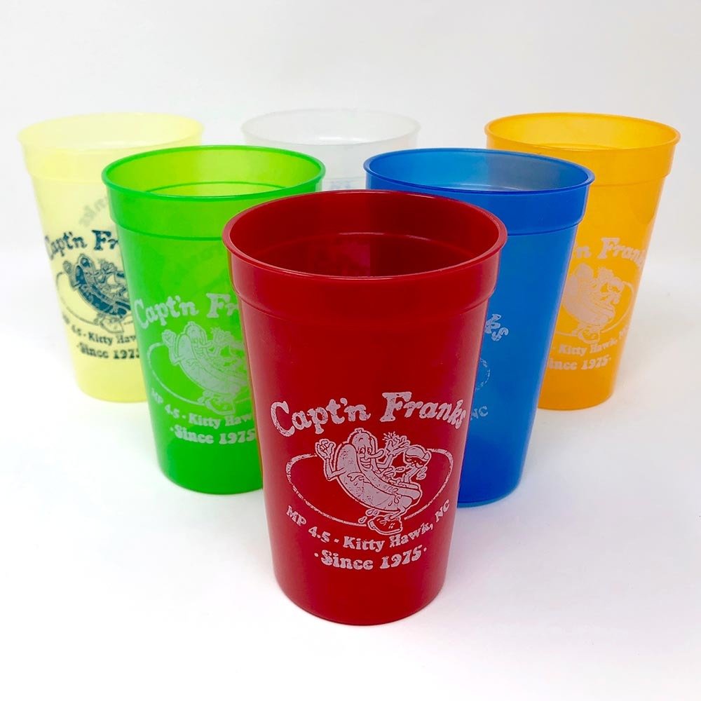 Capt'n Franks Party Cups- Packs of Four or Six