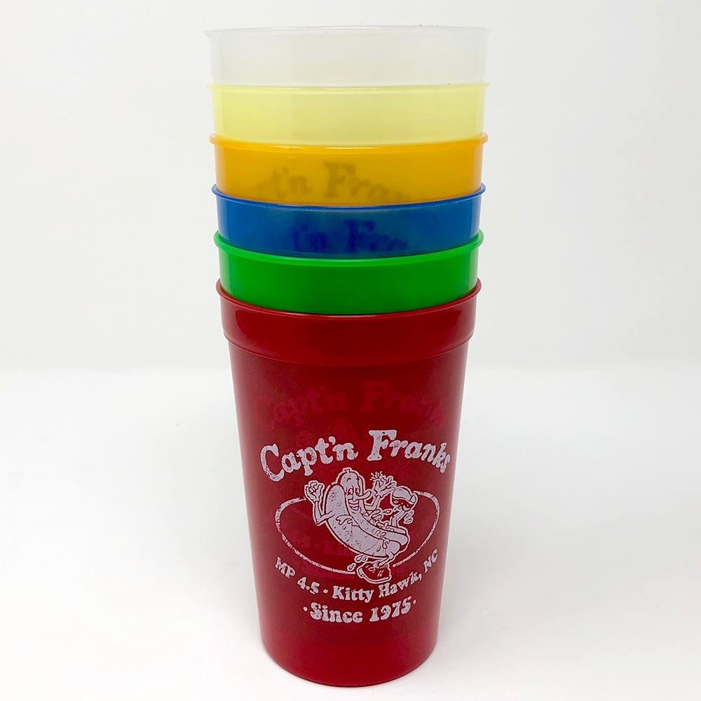 Capt'n Franks Party Cups- Packs of Four or Six