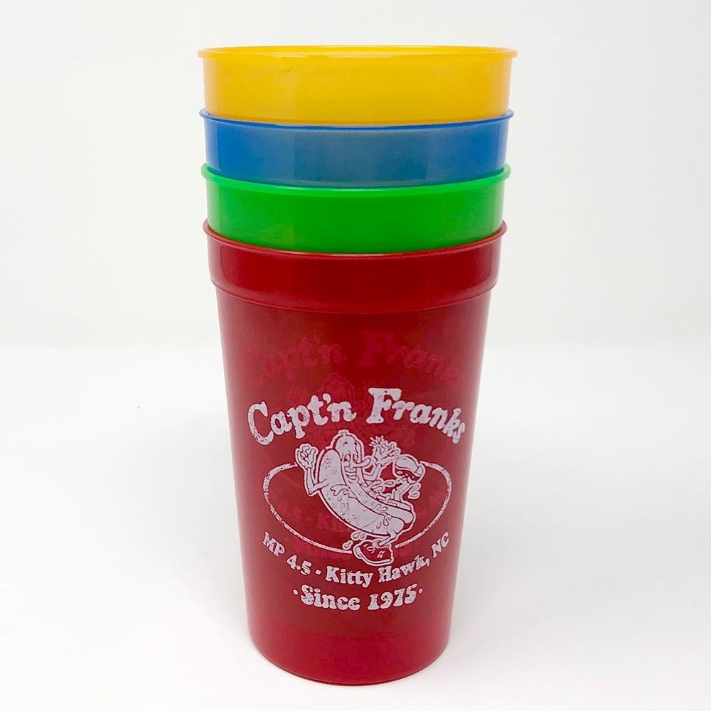 Capt'n Franks Party Cups- Packs of Four or Six