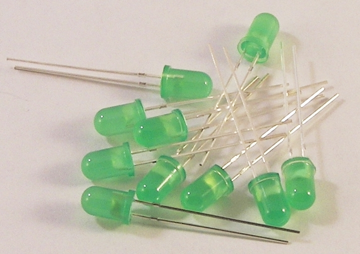 Green LEDs, 10 pack Green LEDs, 10 pack