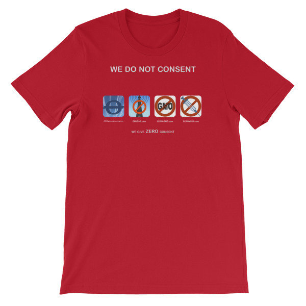 WE DO NOT CONSENT Z-sites 4x1 Short-Sleeve Unisex T-Shirt 00014