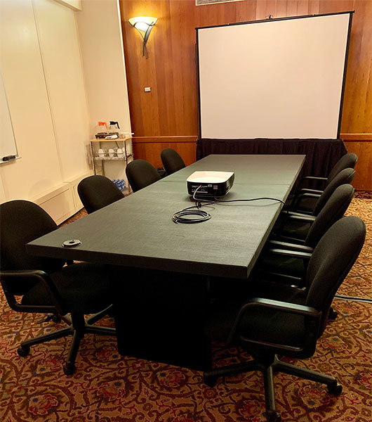 Black 10' Charging Conference Table