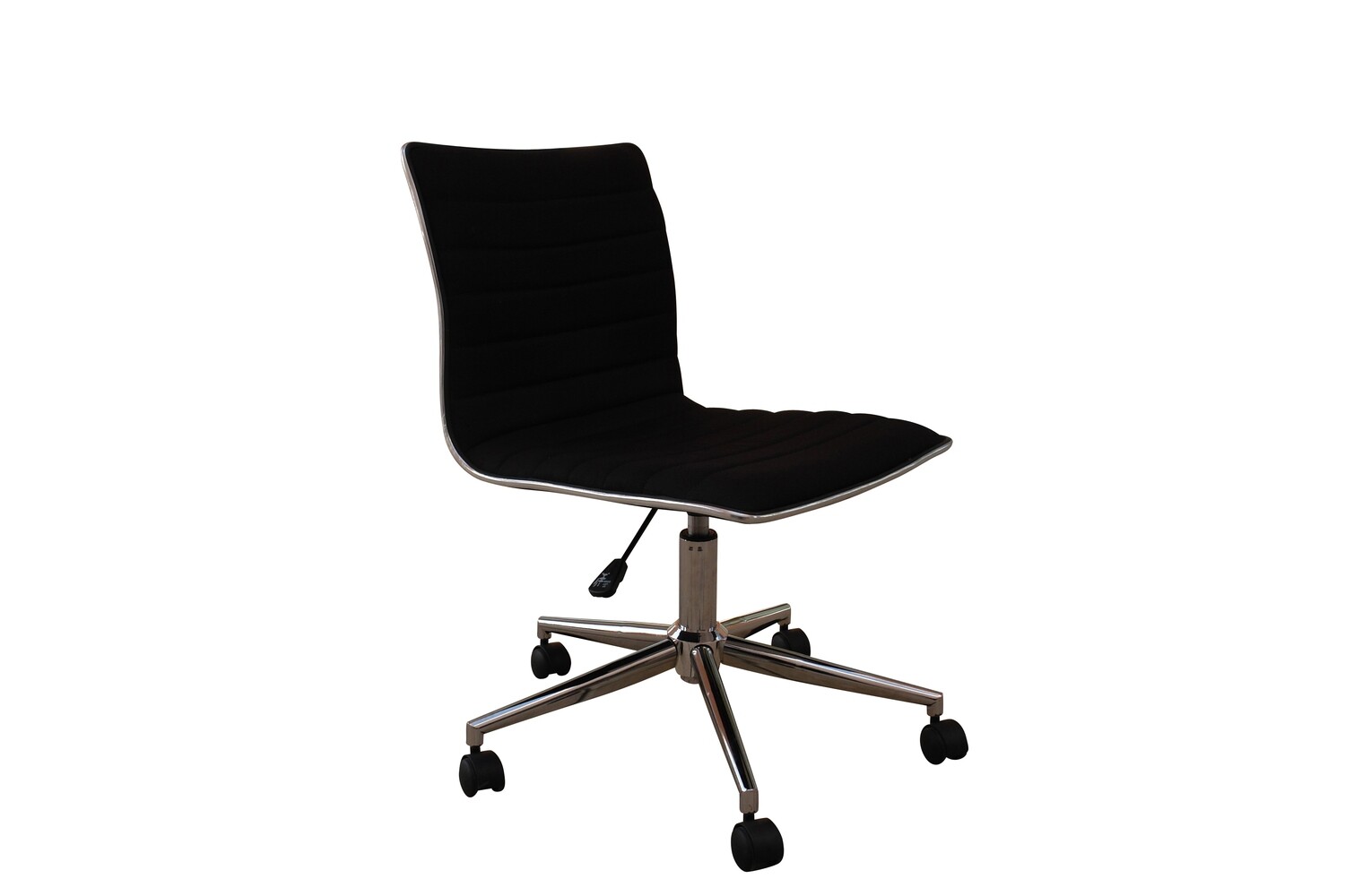Black Midback Armless Chair Black Midback Armless Chair