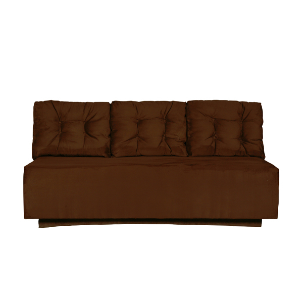 Chocolate Suede 72" Sofa 1018