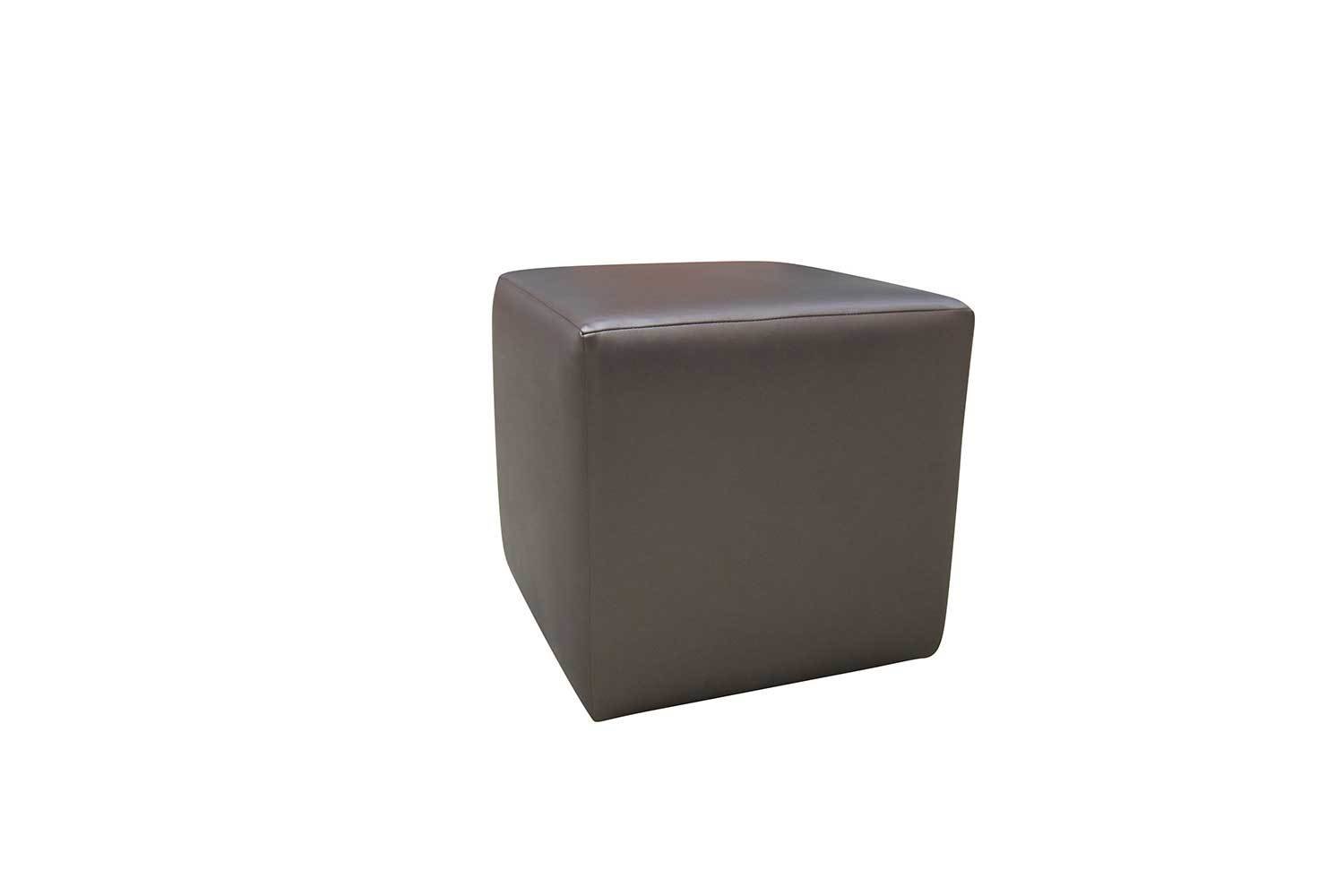 Pewter Cube Ottoman 1218