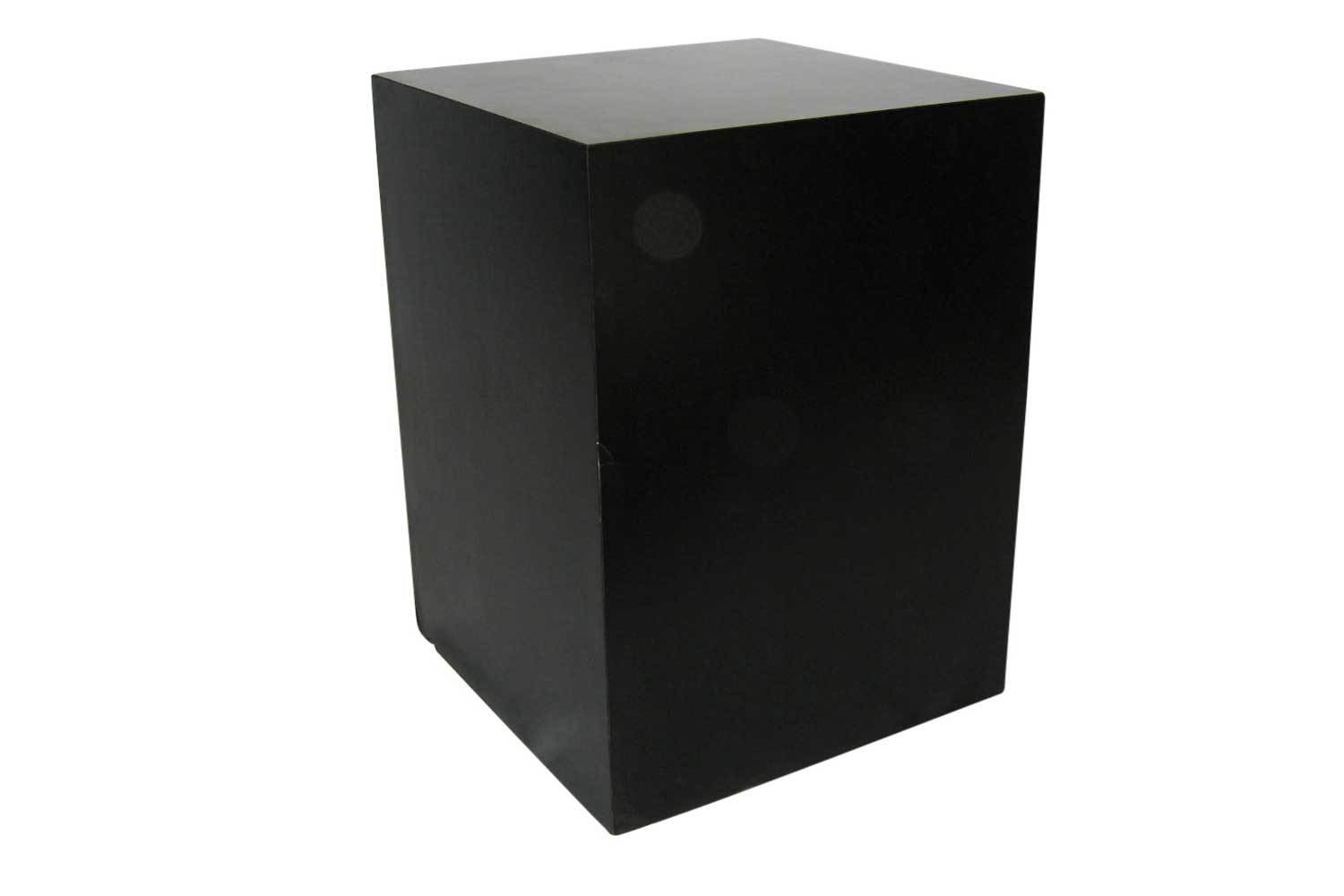 30x30x42 Black Cube Pedestal 2607