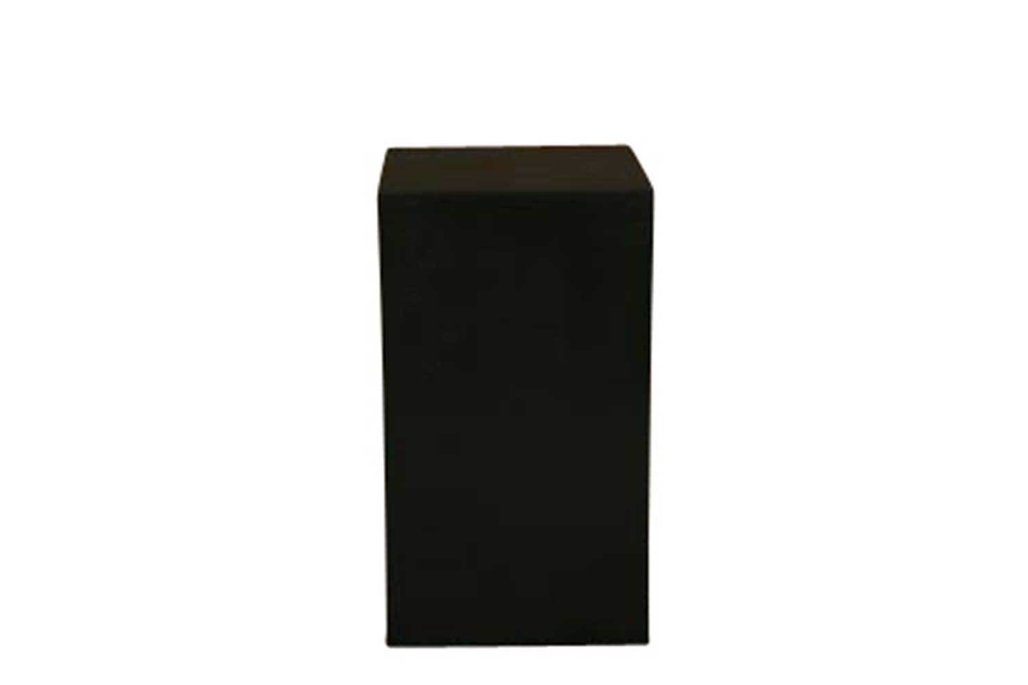 18x18x32 Black Cube Pedestal 2608