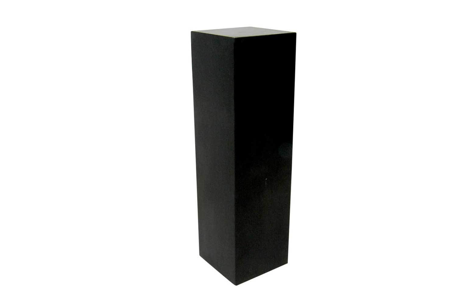 12x12x42 Black Cube Pedestal 2610