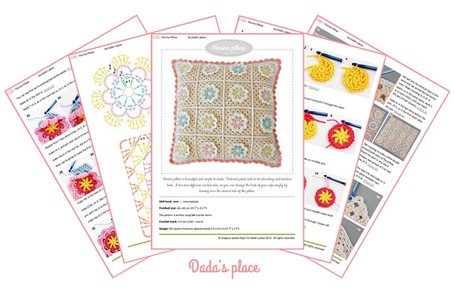 CROCHET PATTERN: Florina Pillow
