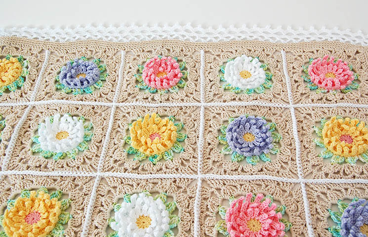 CROCHET PATTERN : English Garden Baby Blanket