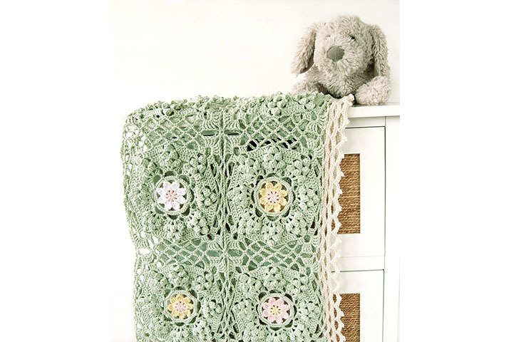 CROCHET PATTERN: How To Be a Wildflower Baby Blanket