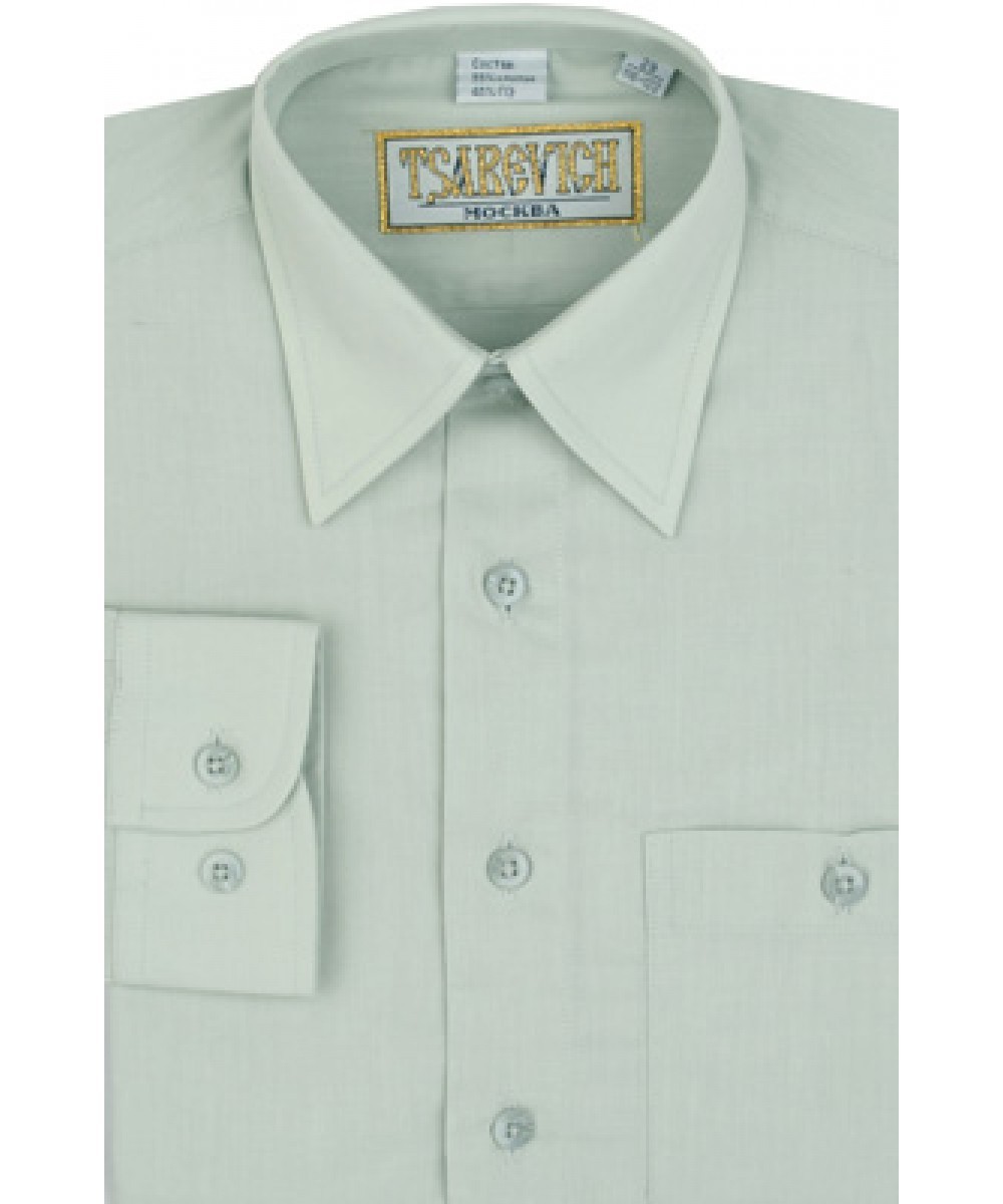 Сорочка мальчик, длинный рукав, фисташка. Артикул: 3258 BS3258