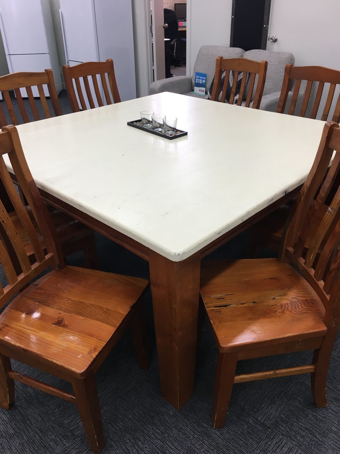 Large table and  Eight Chairs