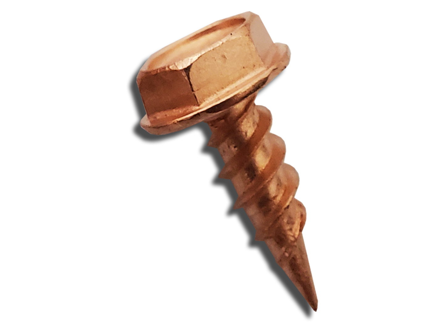 Copper Plated 3/8" Stainless Steel Zip Screws Gutter