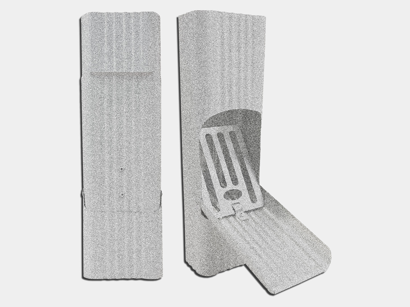 Square Corrugated Galvalume Downspout Cleanout Shop K&M Sheet Metal