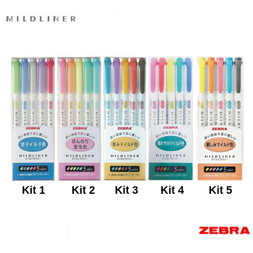 Zebra MILDLINER 5 Color