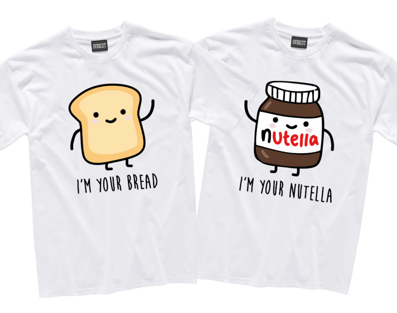 T Shirt Pane E Nutella Couple T Shirts Negozio Overcut 