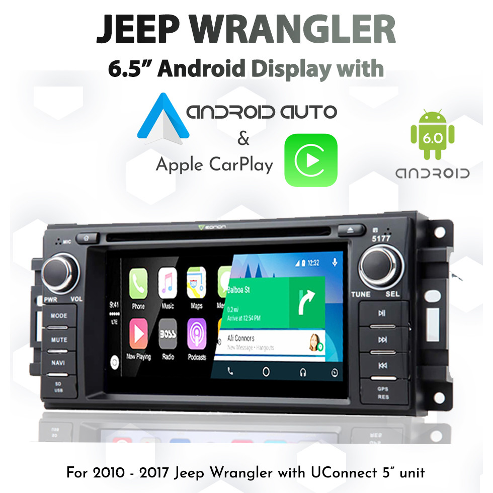 6.5" Apple CarPlay & Android Auto Replacement Audio for ...