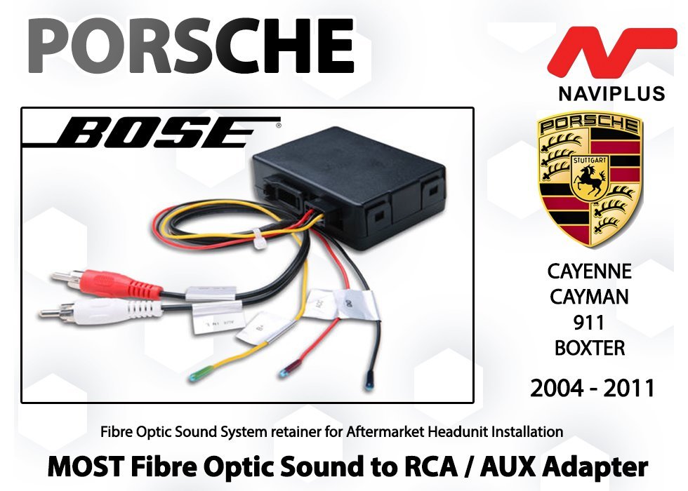 Porsche BOSE Sound MOST Fibre optic Sound Adapter for Aftermarket Headunit