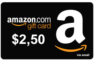 Amazon.com Gift Card de $2.50 2.50 AMZN - 4.00 PP