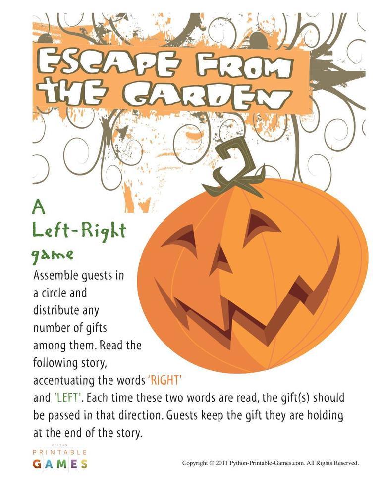 Halloween: Escape From The Garden Left-right