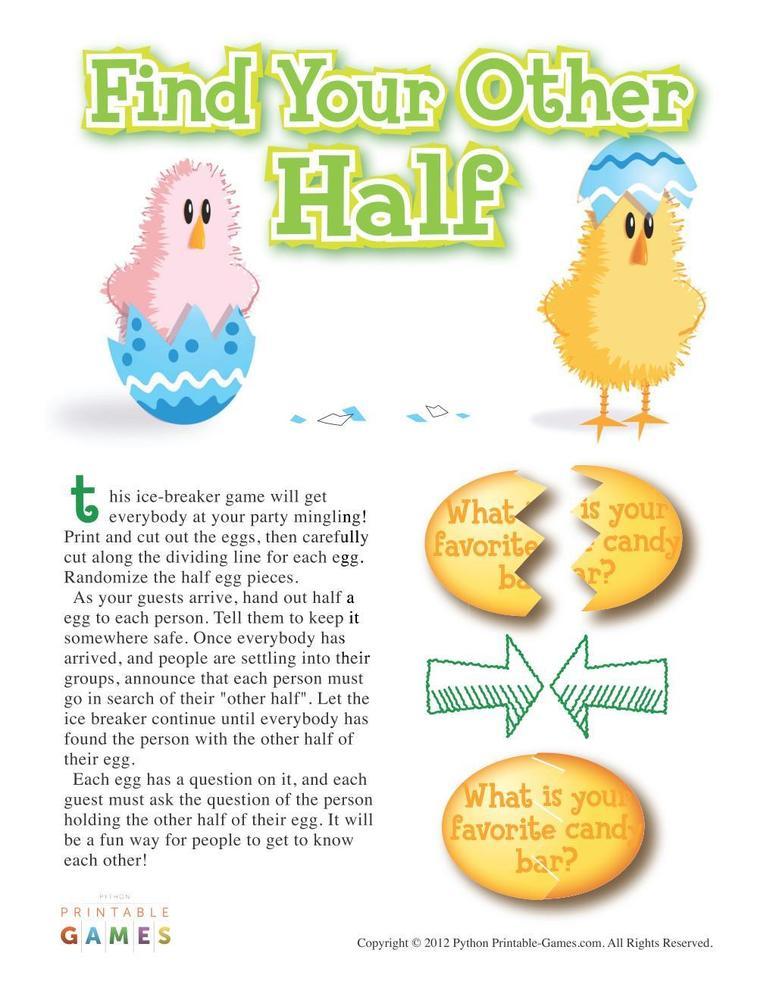 Easter: Find Your Other Half Easter Egg