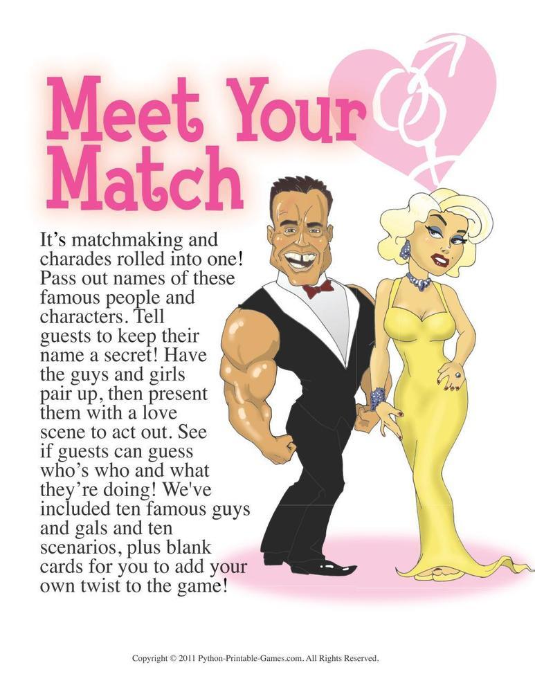 Party Games: Meet Your Match Famous Couples