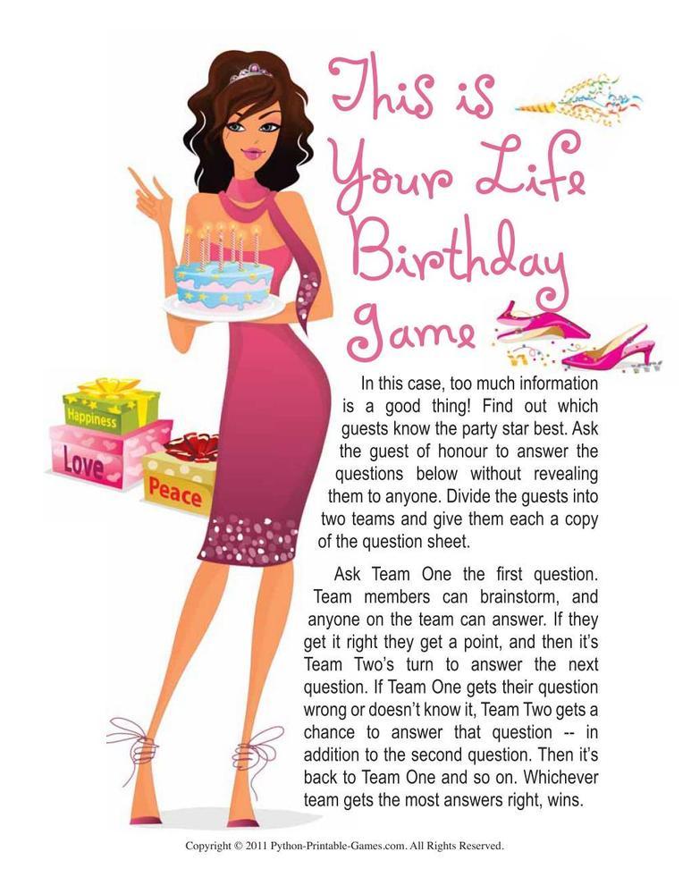 Birthday Party: This Is Your Life!