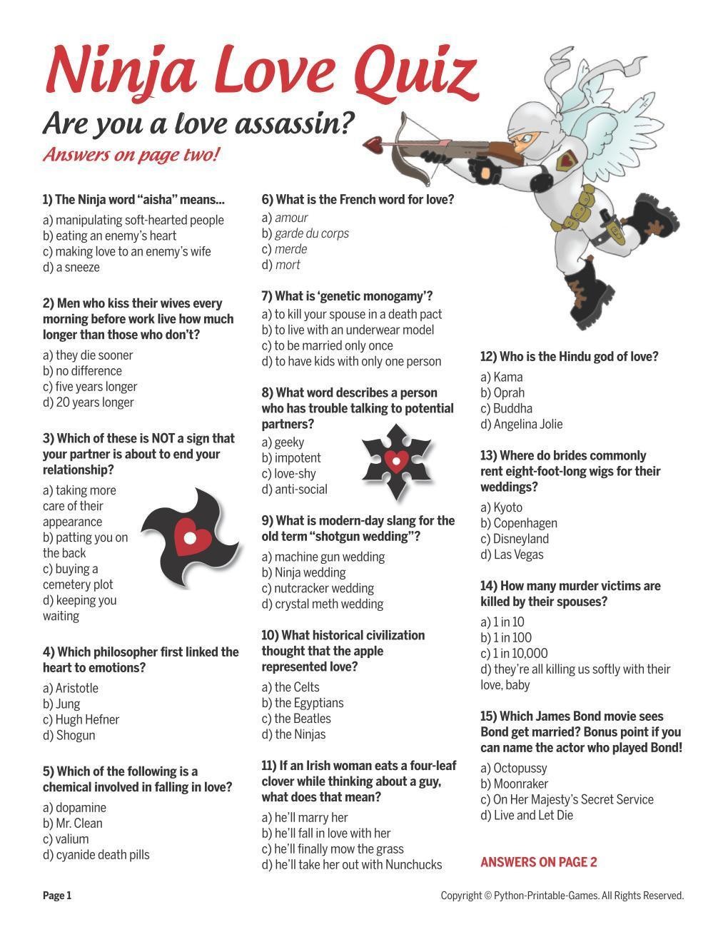 Valentine's Day Printable Games
