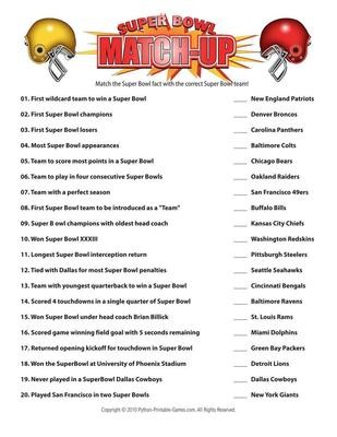 Printable Tremendous Bowl Video games - Print Game titles Previously image about Super Bowl Party Games Printable identified as Printable Tremendous Bowl Video games - Print Video games At this time